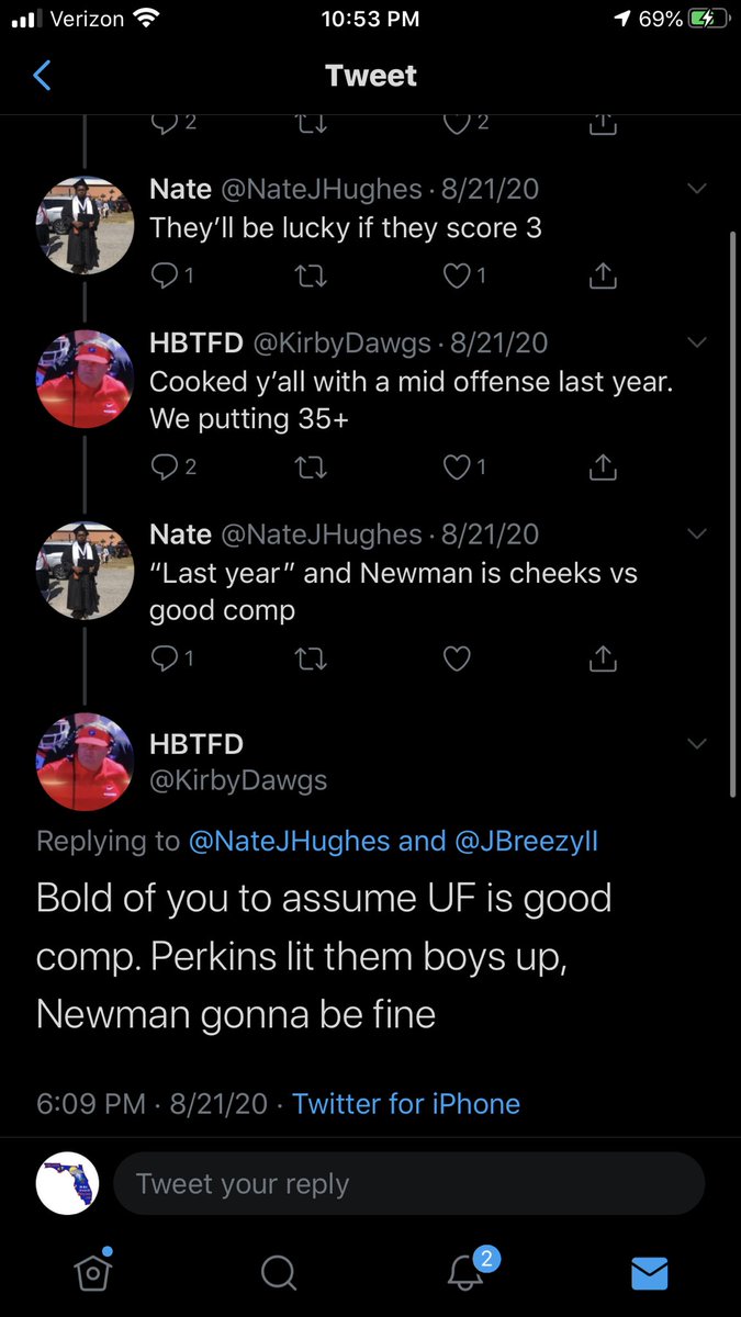 You’re totally right. Newman is gonna be fine... watching whoever replaces him running for his life behind your super inexperienced offensive line. Gotta protect that fifth round NFL Draft stock.  https://twitter.com/kirbydawgs/status/1296932370021482502