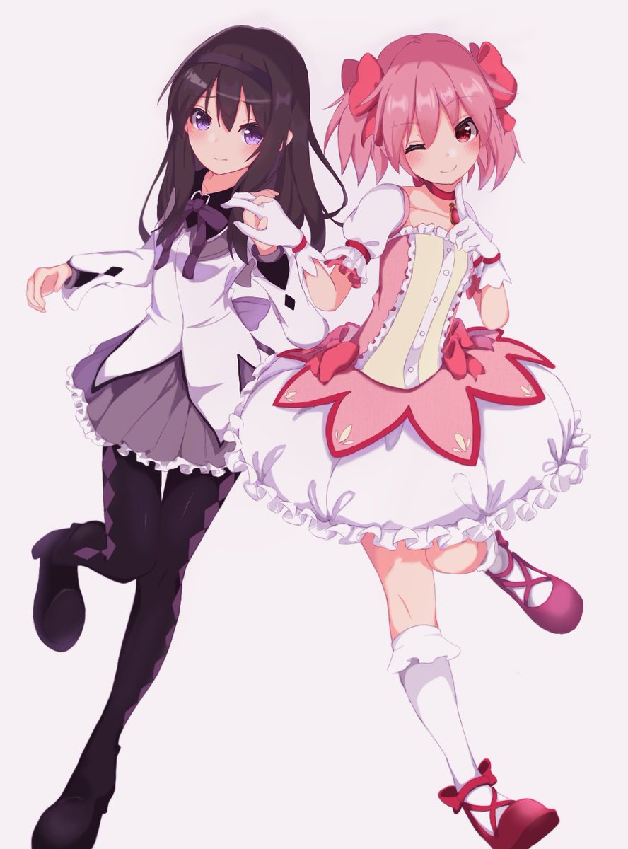 まどほむです いろりのイラスト