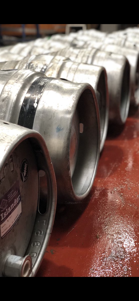 Casks all cleaned this morning and we are ready to Rack off our Flagship Ale - Islander 4%