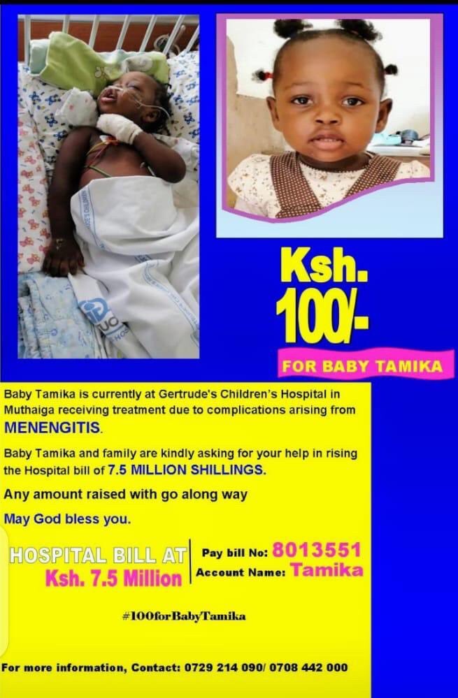 itssoulo's tweet image. #KOT #BabyTamika Let’s retweet and help Tamika... My friends daughter (Tamika) is at getrudes hospital with menengitis. The bill is at 7.5M plus is still going up. So far we have raised 1.2M. Please help publicize her cause we need all the help we can get.