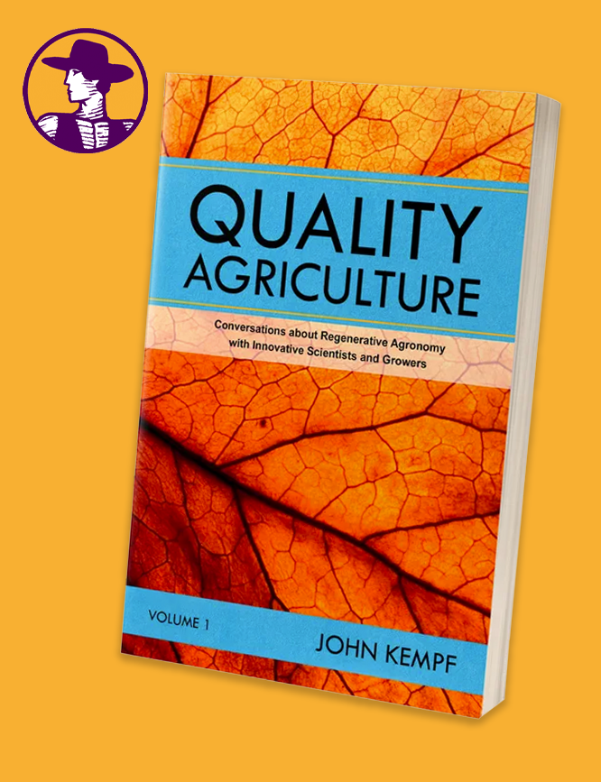 NutriSoil's tweet photo. Biological Farming Roundtable Podcast Episode 19  with John Kempf author of NEW book- Quality Agriculture.
It’s a book and conversation that has the potential to ignite BIG change in how we grow food. 
https://t.co/jJdSUy4A99 https://t.co/y4KZkzpicW
