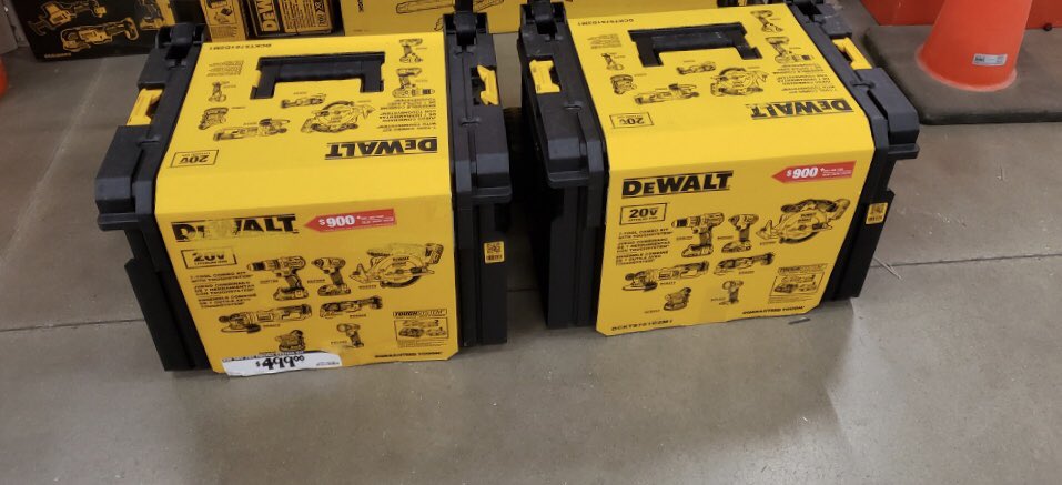 And then there were two... Only lonely DeWalt combo kits remaining at 4418!!!  Learning this new hardware and merch thing has been a challenge, but so much fun!
