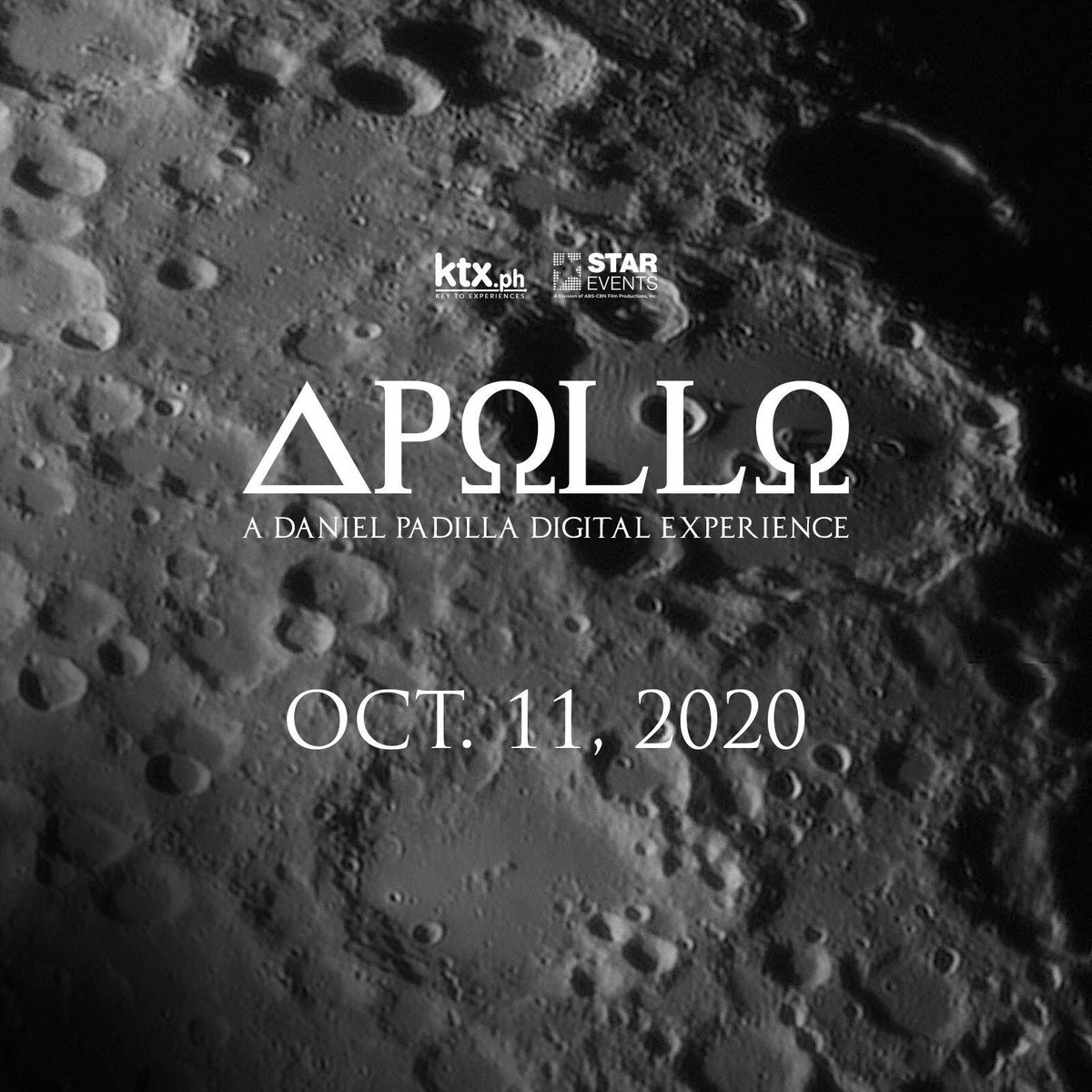 APOLLO
Music and Light 
Digital landing on October 11!
#DJP
#WalkingOnTheMoon @imdanielpadilla