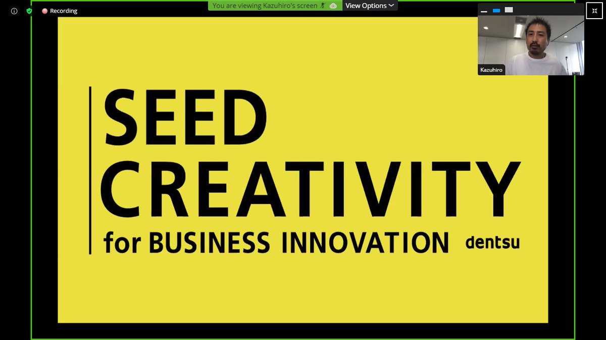 Three key facts to realize you seed creativity ideas 
1. Idea from own experience
2. Incorporate creative, technology & business
3. Showing the future you want to create
- Kazuhiro Shimura @dentsuaegis
#REadyForTomorrow 
#ZeeMelt2020 
#ZeeMelt
@kyoorius
@readytomelt