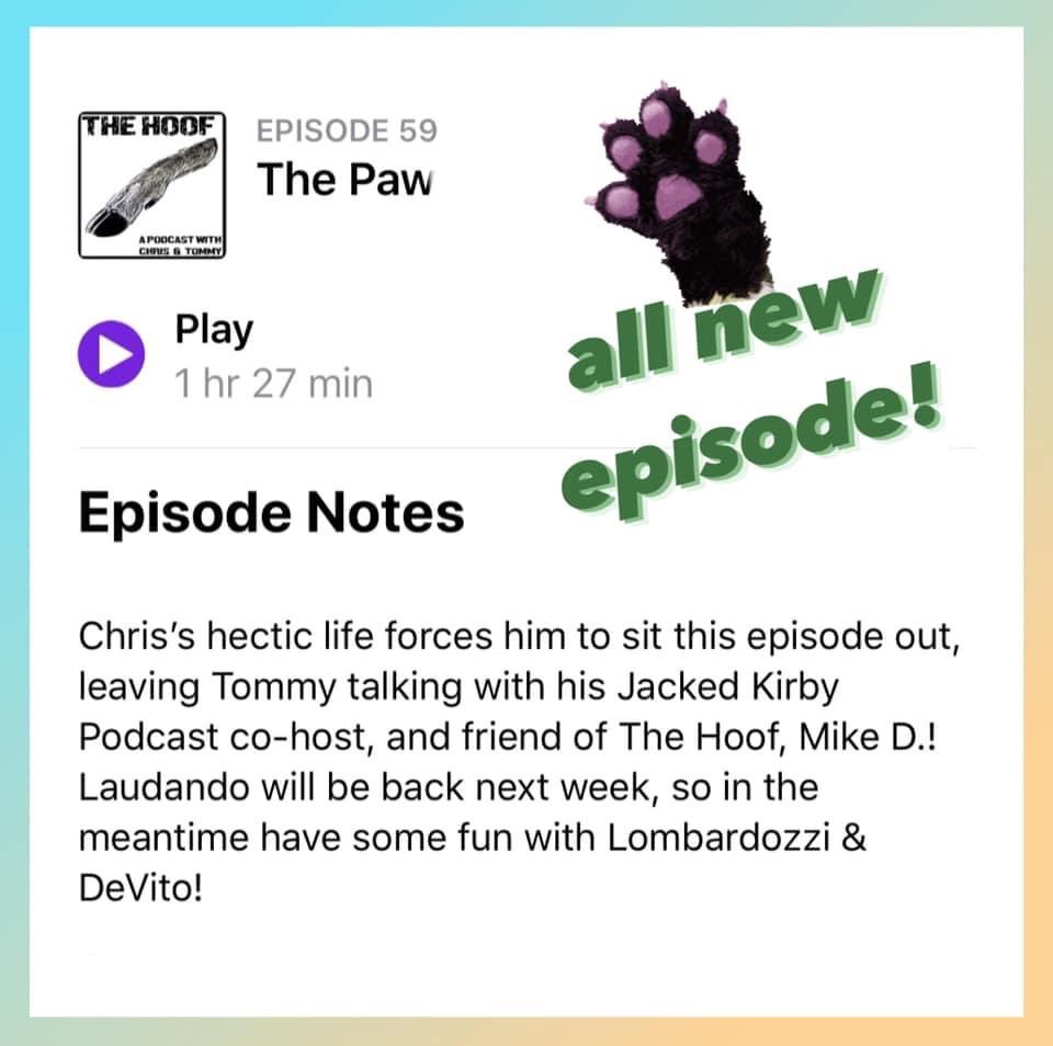 thehoof_podcast's tweet photo. The Hoof Podcast is doing something a little different this week. Episode 59 of The Hoof is “THE PAW”! 🎙🐾🎙

You can find all the links to The Hoof here:
https://t.co/pp41kzK6Pp https://t.co/QN6lO9STiO
