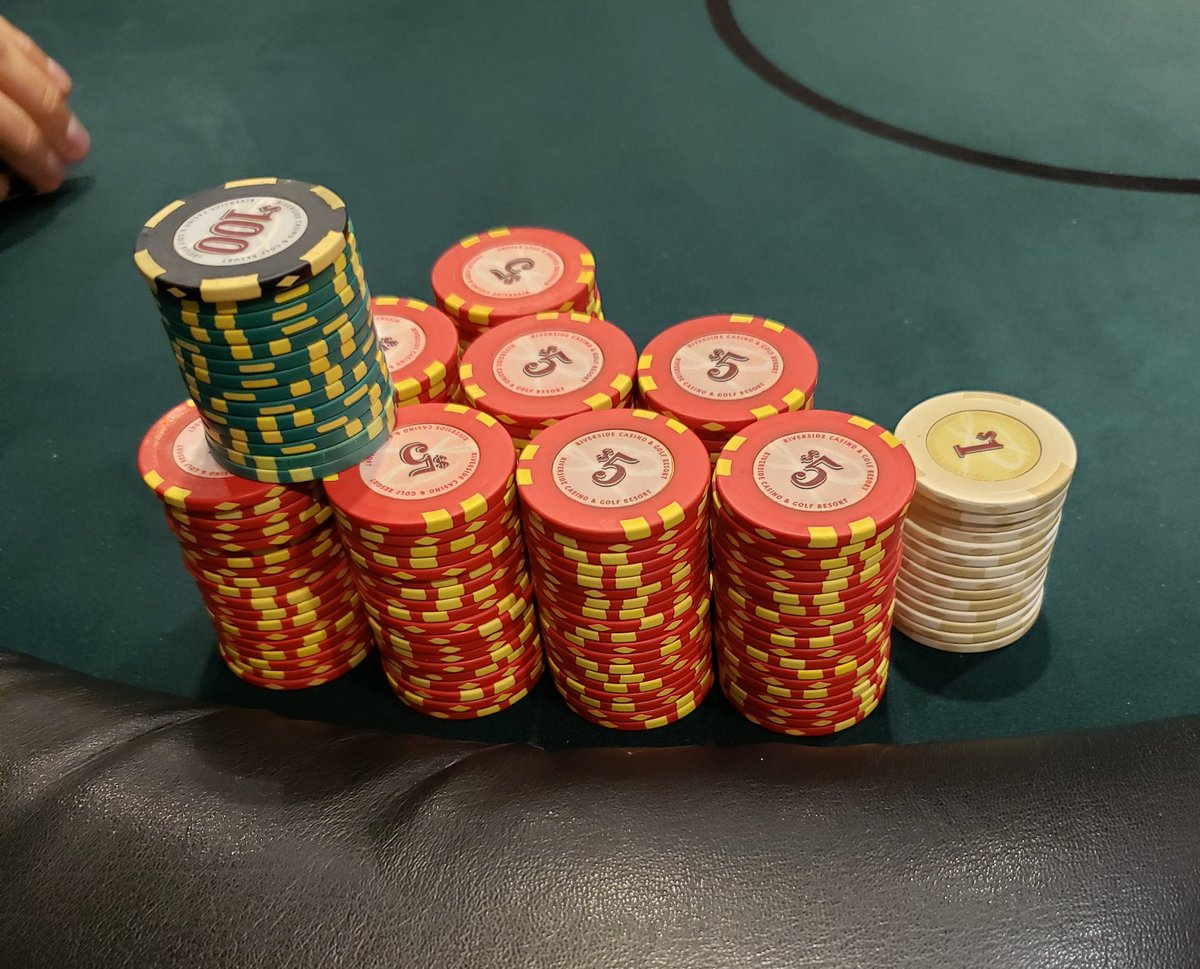 therealqckid's tweet photo. Glad to be playing live poker again!!!
Turned $300 into $1200 tonight at @RiversideCasino!!!
#RunnerRunnerCrew #PTFU #LetsGo https://t.co/Qg6qZjKghu