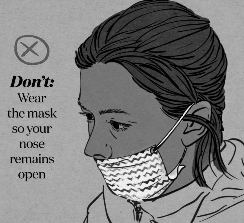 Seriously folks, read this article about what we've learned ... how the virus attacks us!It first enters the nose where we have a lot of receptors. It begins there & then attacks other parts of our body. Leaving your nose open to the air is just asking to die. #pandemic