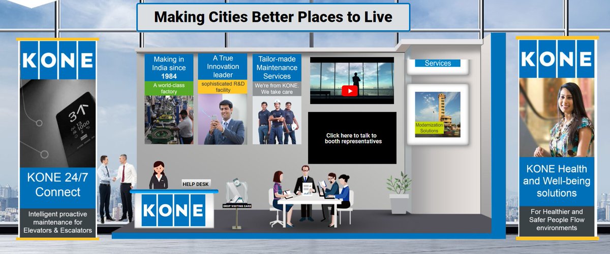 KONEIndia's tweet photo. As the world is embracing #digitalization, we at KONE are taking it to a whole new level. Here is the first look of our virtual exhibition stall #DIGITAL EXHIBITION FOR CONSTRUCTION EQUIPMENT organised by #CII. Visit us to get the full experience.. https://t.co/9DmclQ48hz https://t.co/m7qjrEqhUX