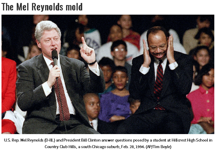 78) Democratic Illinois Congressman, Mel Reynolds resigned from Congress after he was convicted of statutory rape of a 16-year-old campaign volunteer.