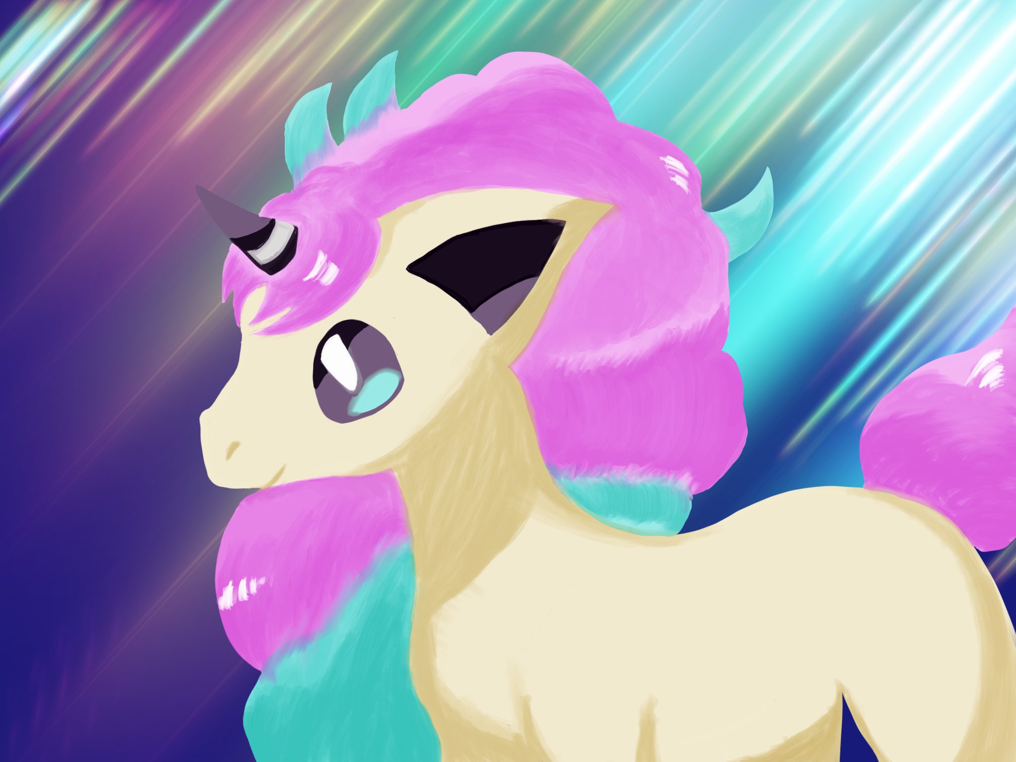 佳乃瑠 吟 Kanoru Gin ガラルポニータ ガラルギャロップ ポニータ ギャロップ Galarian Galarianponyta Ponyta Gallop Galariangallop ポケモン ポケットモンスター Pokemon イラスト Illustration Horse 馬 Procreate T Co