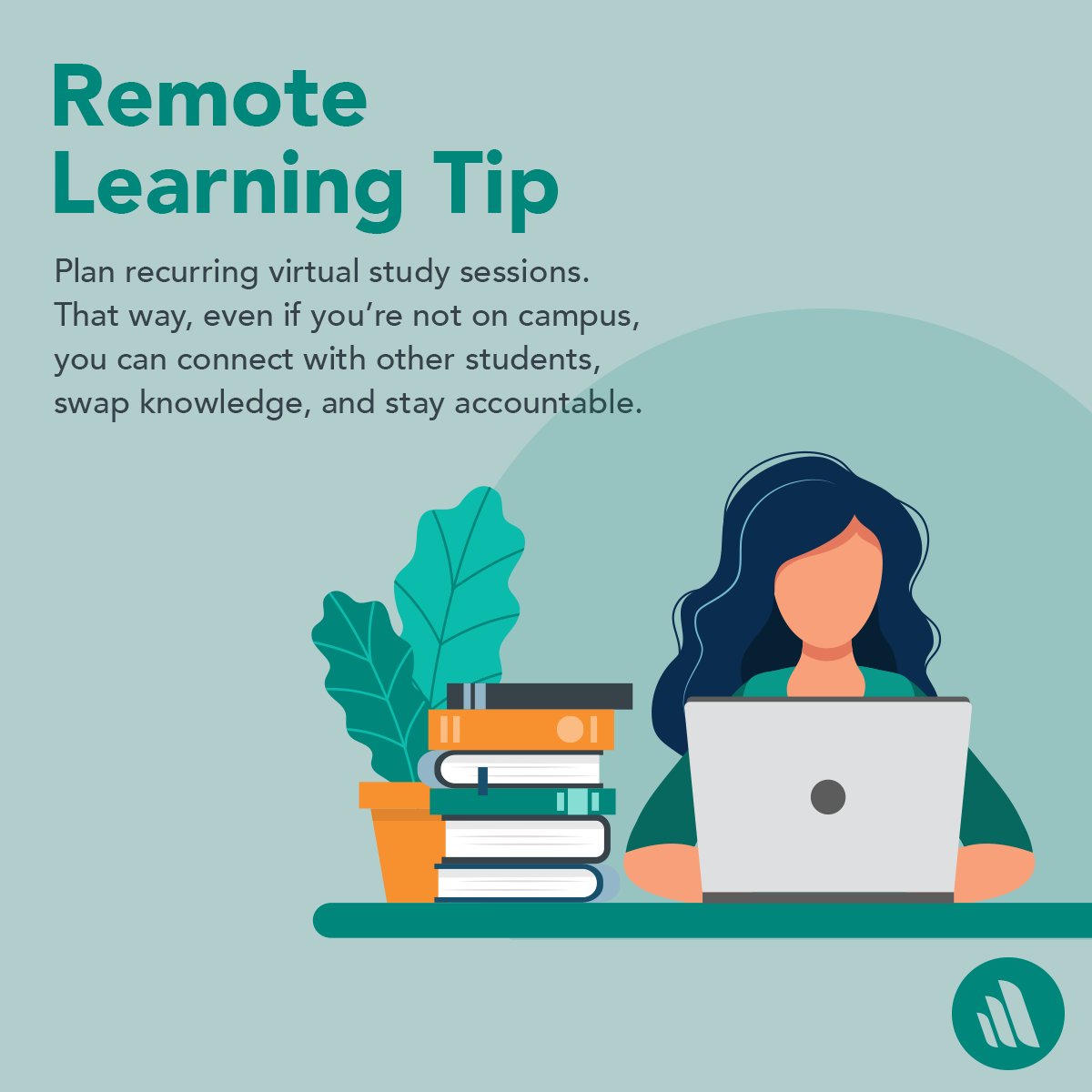 MSDManualPro's tweet image. Just because you’re not on campus doesn’t mean you can’t stay connected this school year. 
#MedEd #RemoteLearningTips