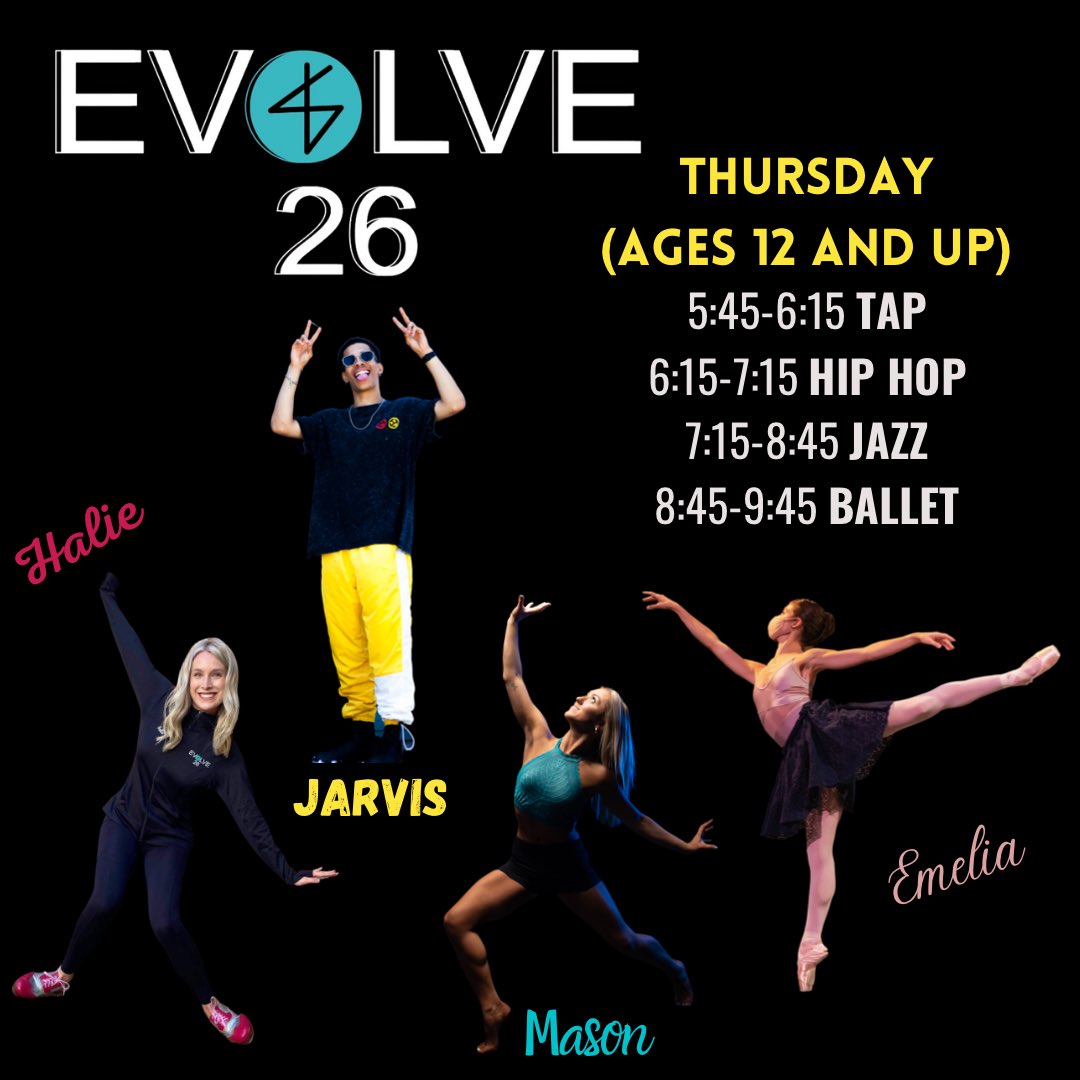 evolve_26's tweet image. 🌟Thursday’s Schedule🌟

Step 1- Make an Account and Pay the One-Time Registration Fee! 

Step 2- Purchase a punch card or enroll in the classes!

Step 3- LET’S EVOLVE!🦋

#evolve26 #evolve26dance #evolve26BatonRouge #evolve26Season1 #evolve26dancers