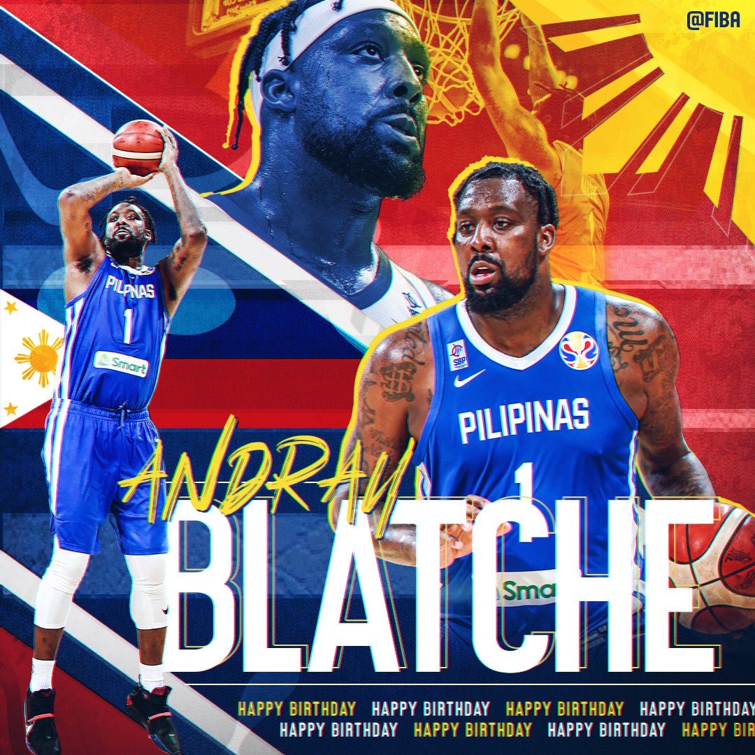 Happy 34th birthday to Gilas Pilipinas big man Andray Blatche  (via fiba/FB)   