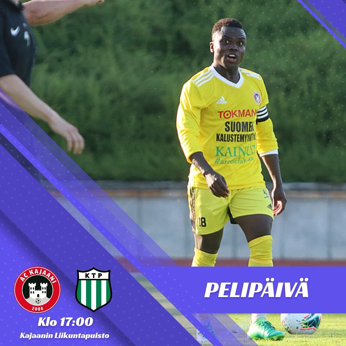 ACKajaani's tweet photo. TÄNÄÄN PELATAAN TAAS KOTONA! 🔥🤟
⚽ AC Kajaani vs @ktpkotka
📆 22.8 klo 17:00
🏆 Miesten Ykkönen
🏟️ Kajaanin Liikuntapuisto
📺 Elisa Viihde
#ackajaani #kajaani #ykkönen #pelipäivä #oikajaanion #superac #fcktp #ktp https://t.co/VB2YkObgPA