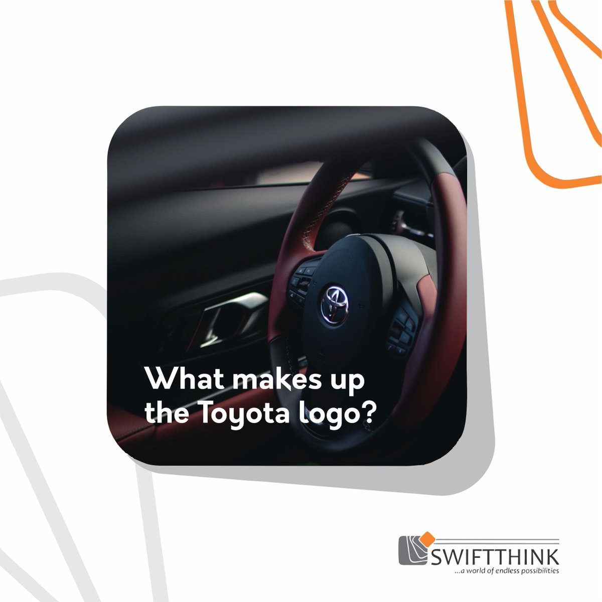 swiftthinkNG's tweet image. The three ellipses seen in the logo for Toyota represent three hearts: the heart of the customer, the heart of the product, and the heart of progress in the field of technology.
#SwiftThink #BrandFact