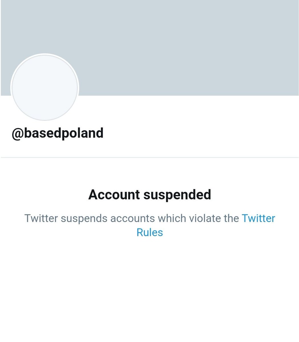 I will be celebrating with a couple of drinks outside once lockdown is over as #basedpoland is now suspended. 

Suspended: 

twitter.com/basedpoland
twitter.com/gratewhtshark (GiGi)
#deplatformracists #deplatformhate