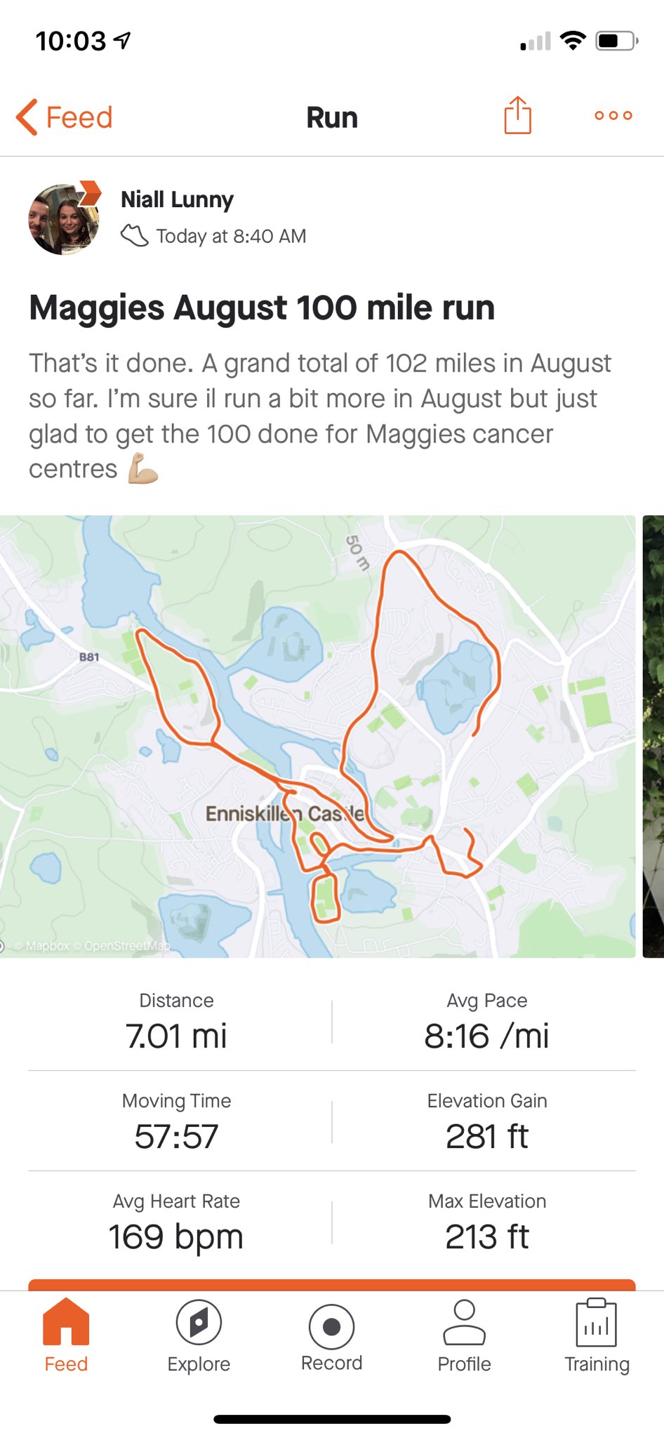 102 miles in clearance km