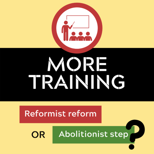 More Training: Reformist reform or abolitionist step?