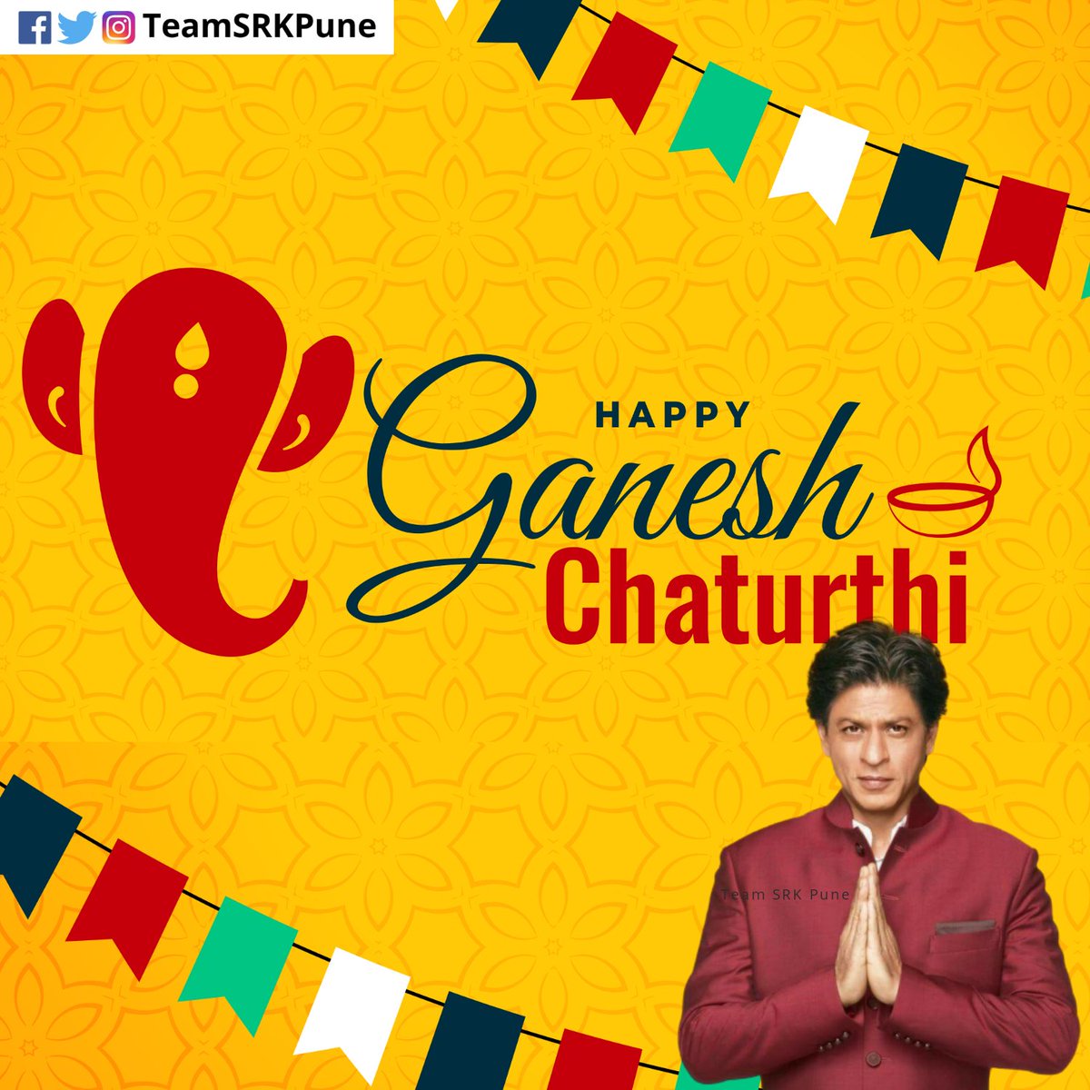 Wishing A Very Happy Ganesh Chaturthi to You and Your Family, May Lord Ganesh Give Happiness to Everyone of us in these Tough Times.
.
.
.
#ShahRukhKhan #SRK #ganeshchathurthi #Ganesha #Ganeshotsav2020 #Ganpati #ganpatibappa #GanpatiBappaMorya #ganpatidecoration #Bollywood