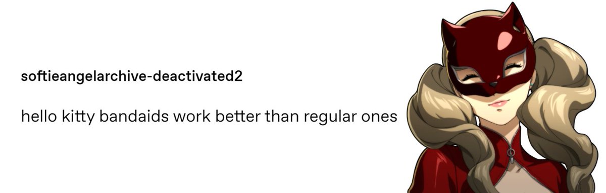 382) gave it morgana too bc of the sanrio crossover stuff