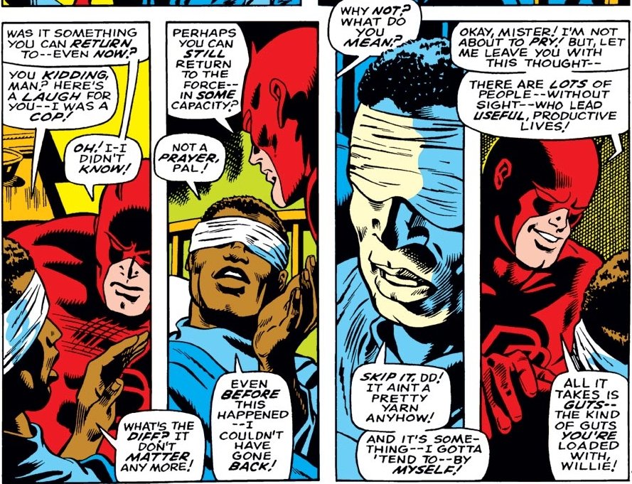 Daredevil Vol.1 #47Dec,1968by Stan Lee (W), Gene Colan (P), George Klein (I), Artie Simek (L)While visiting the troops in Vietnam, DD meets a blind soldier with a story all his own. Will Willie Lincoln require the assistance of Daredevil, or the legal counsel of Matt Murdock?