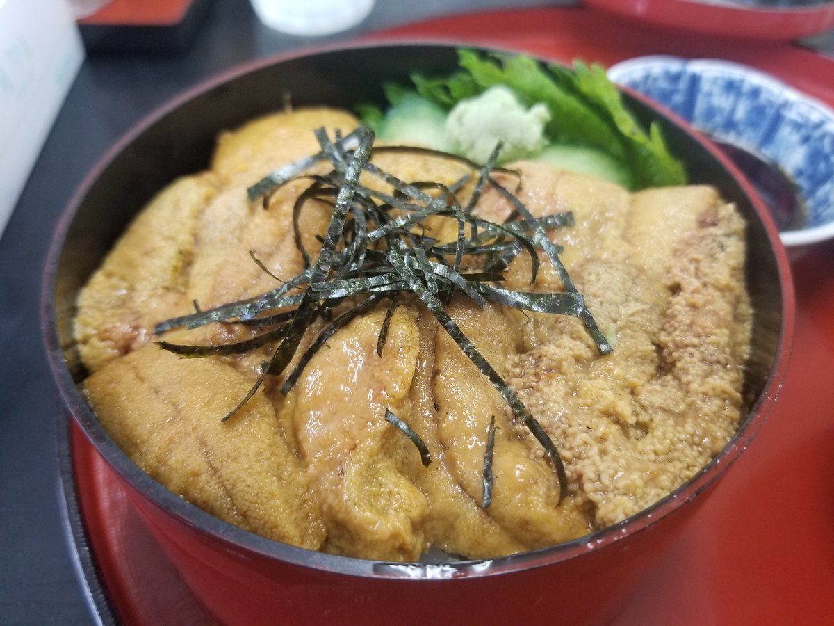katatudon's tweet photo. ウニ丼美味すぎ(*´ω｀*) https://t.co/3PJwpORyTB