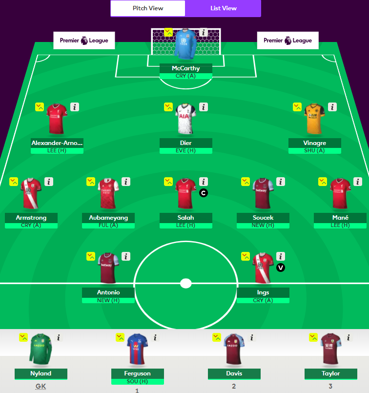 And a 3 x 12.0 Midfield example draft for this idea  #FPL  #GW1 352