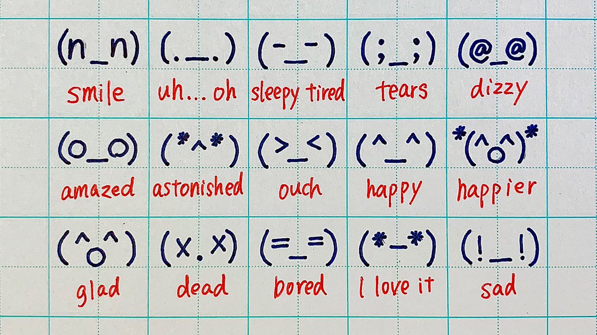 Kayo Sensei Kanji Is Easy Japanese Emoticons
