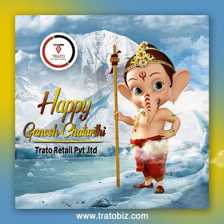 gnvmlukhar's tweet photo. Trato Retail Wishes #Happy_Ganesh_Chaturthi To Everyone

#Happy_Ganesh_Chaturthi_2020
#ganpatibappamorya

Let's Connect On WhatsApp
Click Here : https://t.co/KbZXOejJLV

#Celebrato_With_Trato 🎉
#Trato_Retail_Pvt_Ltd 🙏
#The_Elite_Group 🌍

#GNVLUKHAR 👑 https://t.co/L6dx9aN3ob