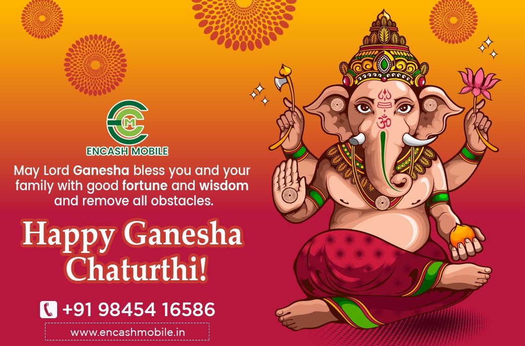 EncashMobiles's tweet photo. On the occasion of Ganesha Chaturthi, may #LordGanesha visit your home with bags full of prosperity, happiness &amp; well-being in these difficult times. Pls do maintain social distancing &amp; celebrate responsibly as we all celebrate #HappyGaneshaChaturthi https://t.co/Uvx3QYXyCZ
