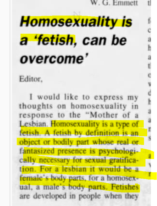 "It's a Fetish!"Davis County Clipper, Bountiful, UT) 1996-04-23The Central New Jersey Home News (New Brunswick, New Jersey) 2005-03-28