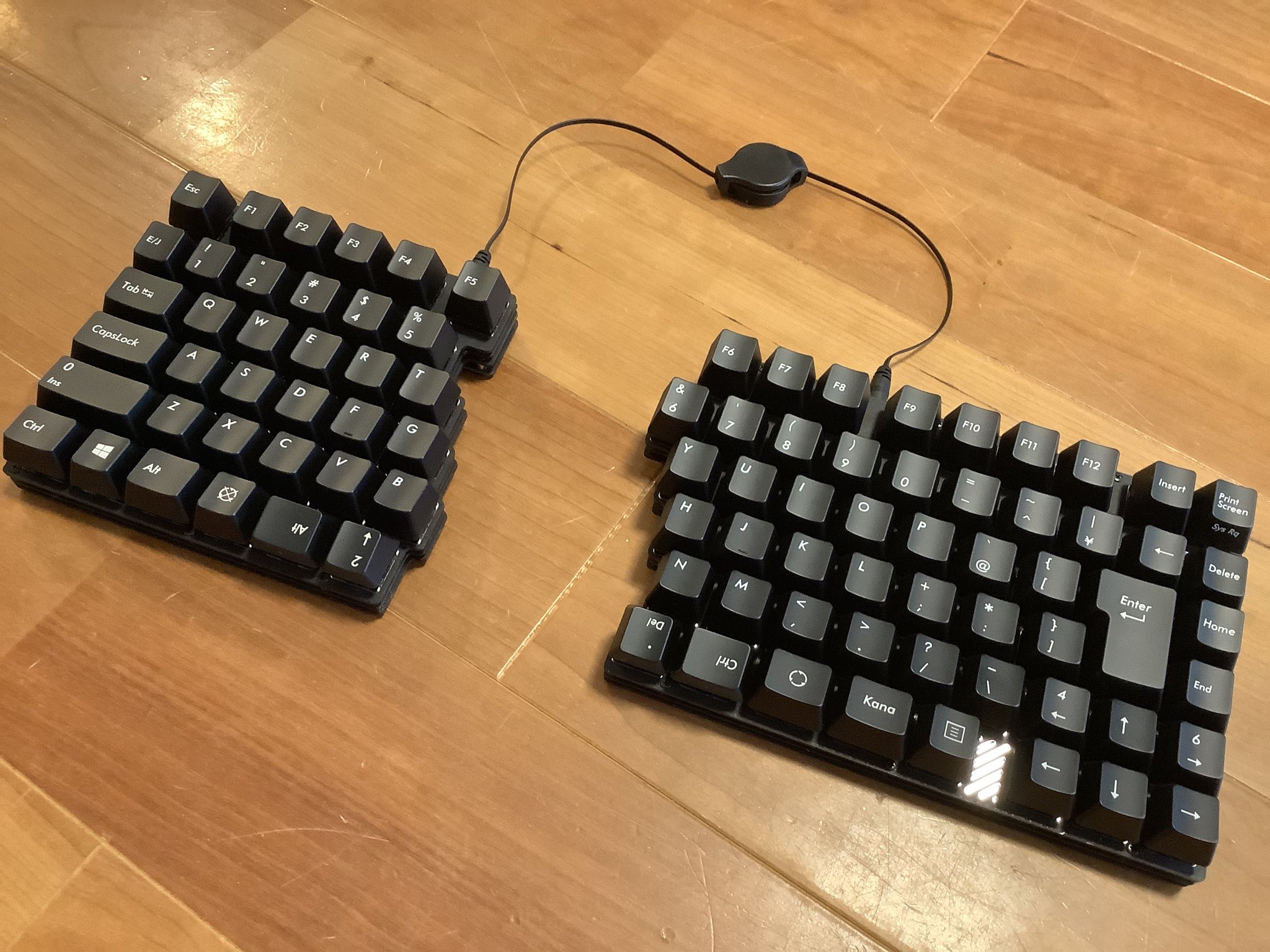 JISplit89 分割型日本語配列キーボード 変荷重 JISplit89