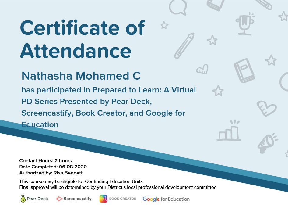 Peardeck Certifications #PearDeck <a href="/PearDeck/">Pear Deck Learning</a> <a href="/BookCreatorApp/">Book Creator from Kami</a> <a href="/Screencastify/">Screencastify 🎬</a> <a href="/GoogleForEdu/">Google for Education</a>