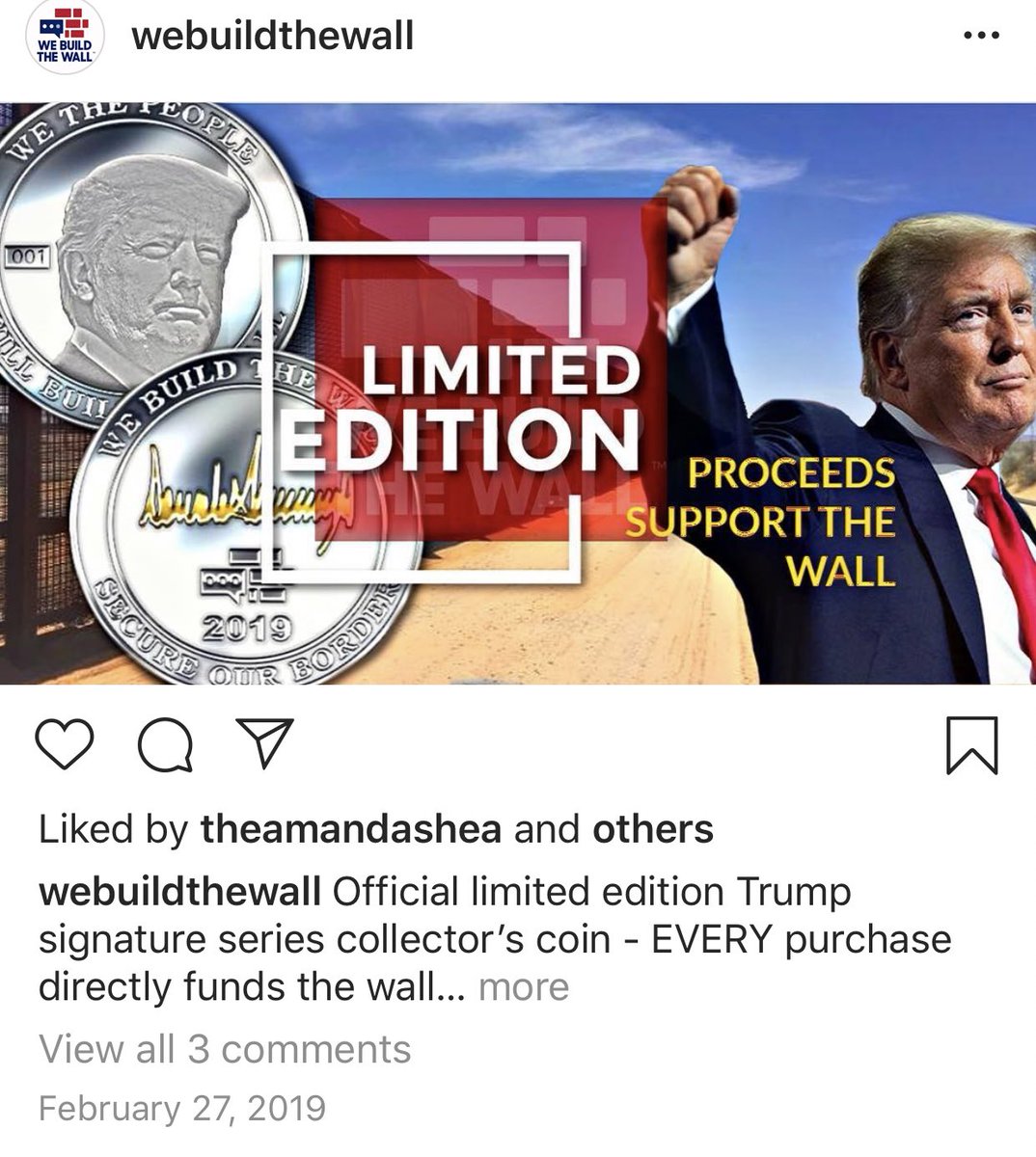 We Build The Wall Was Endorsed By Trump