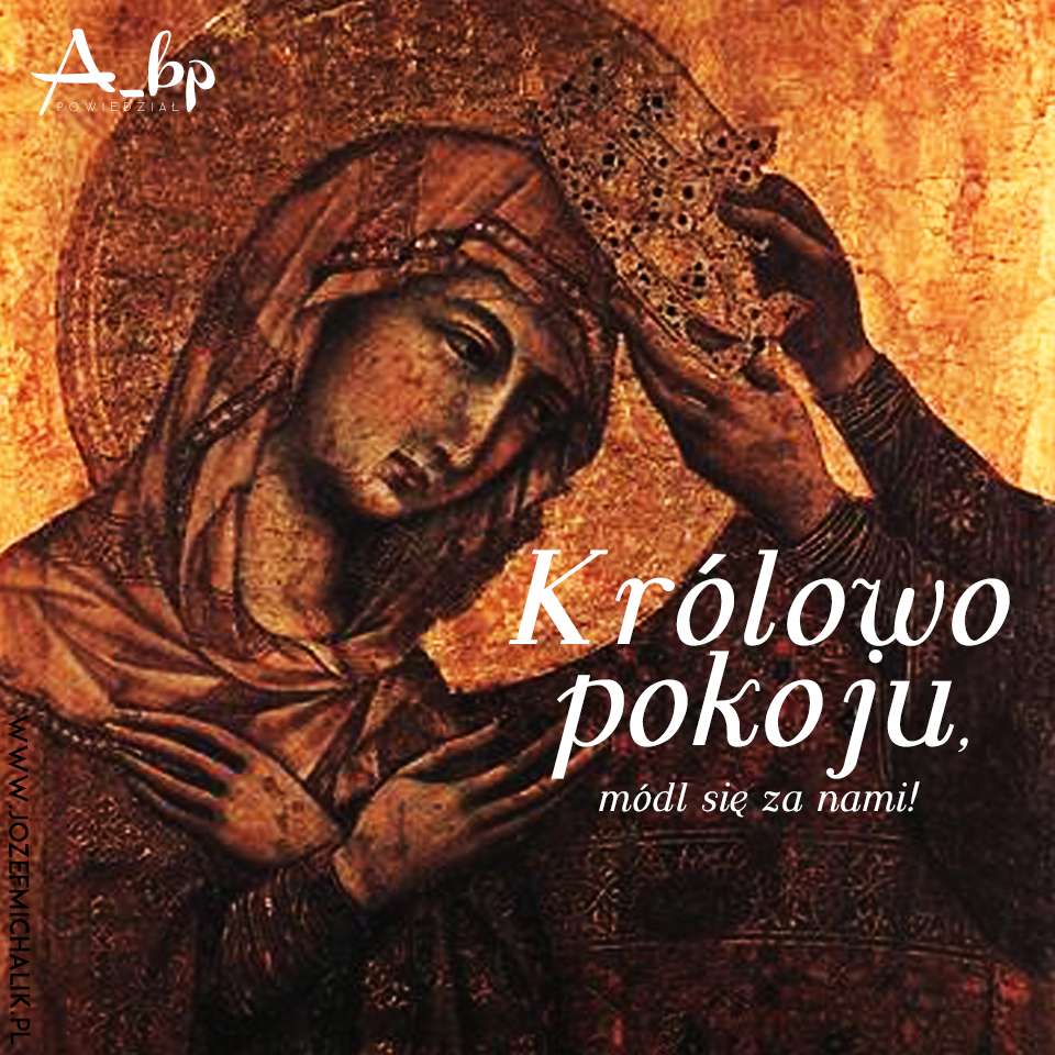 Dzisiaj wspomnienie Najświętszej Maryi Panny Królowej.

Królewska godność Maryi to nie panowanie ziemskie, ograniczone do terytorium, ale chwała służenia Bogu i ludziom, to pomoc w pełnieniu woli Bożej, poprzez którą Bóg staje się Panem naszych sumień.