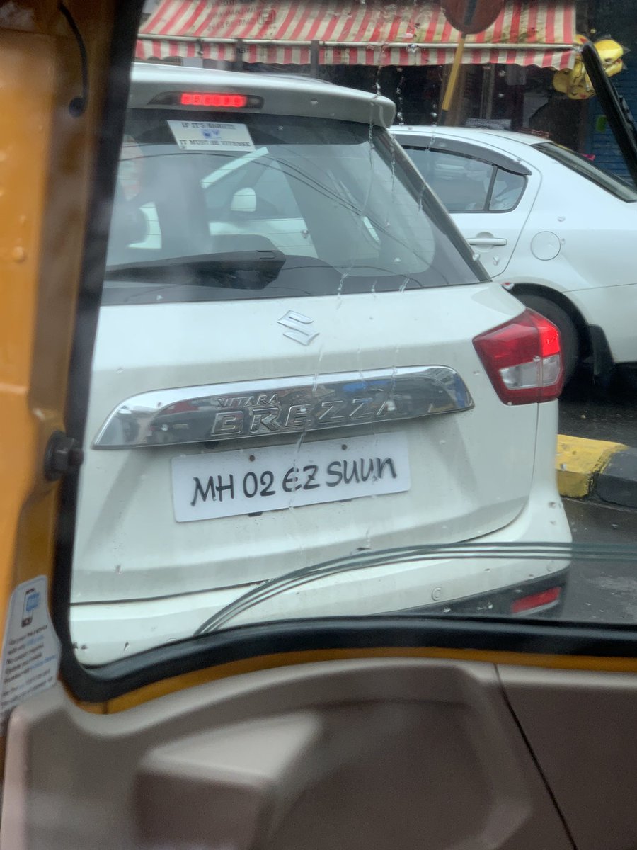 PatKunjal's tweet photo. What a number plate!! #MumbaiPolice #FancyNumberPlate @mtptraffic @MumbaiPolice https://t.co/GBSNtT9UGh