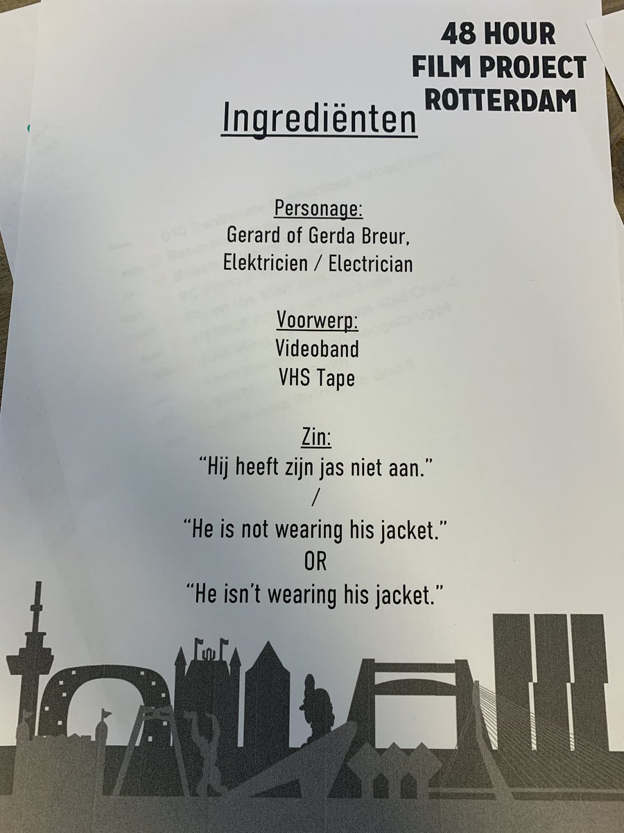 Gisteren via Zoom de kick-off gegeven voor een ‘online editie’ van <a href="/48HourRotterdam/">48 Hour Rotterdam</a>. Ondanks deze bijzondere tijden toch weer 20 teams aan de aftrap, die binnen 48 uur een korte film gaan produceren. Succes aan alle deelnemers, die nu aan het filmen zijn!