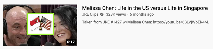 this is the part that people will think is crazy: I'd then go through ALL 3,881 people he follows on Twitter, ALL 2,858 people he follows on IG, ALL 1529 podcasts he's done so far, and look for people I know. Immediately I notice at least one person: Mel Chen, who's Singaporean