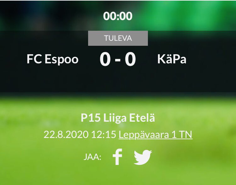 Pelipäivä ⚽️ Espoossa <a href="/FCEspooP05/">FC Espoo P05</a> kohtaa <a href="/05United/">KäPa 05 United</a>
Kello 12:15
Paikka TN1 Leppävaara
#liigaetelä #p15 #jalkapallo