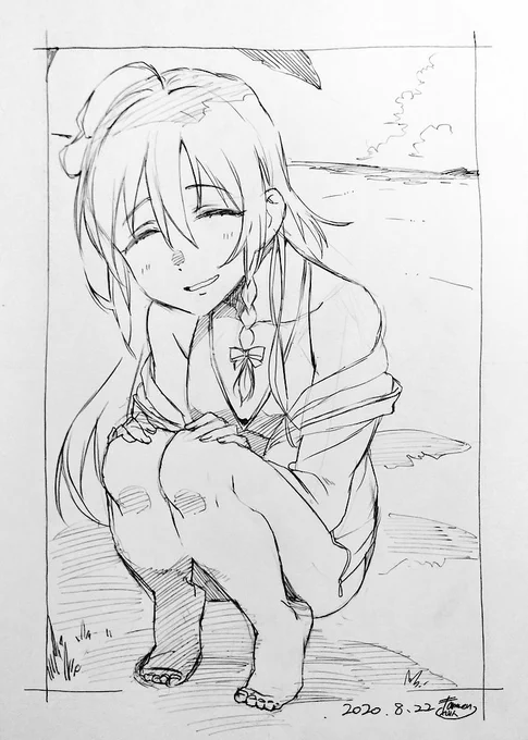 という訳でアンケから輝子描きました!
あのふにゃってした笑顔がすきです? 