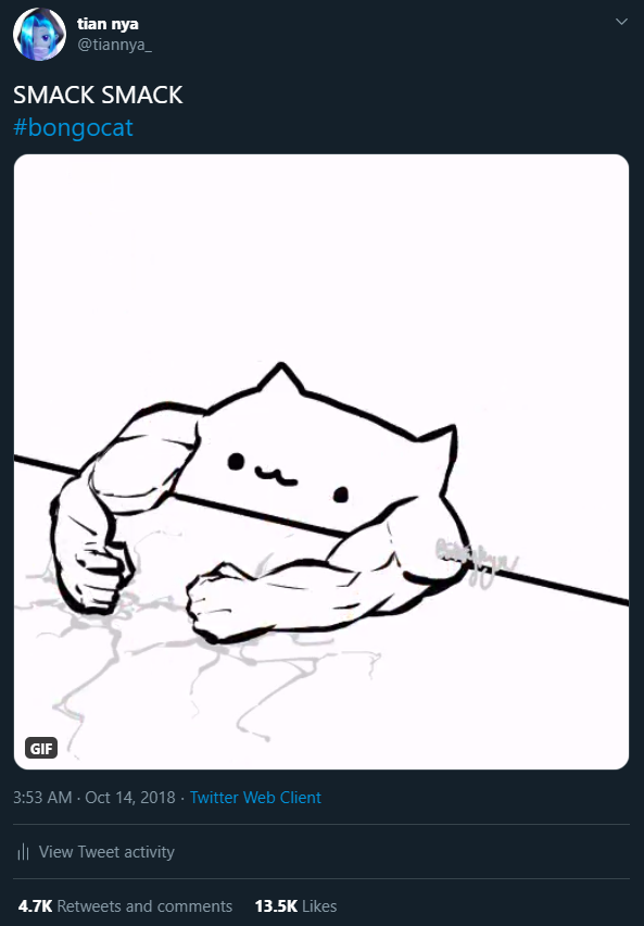 not to mention this post that still haunts me to this day as a reminder that no matter how well i draw people will always care more about the haha funny cat with muscles 