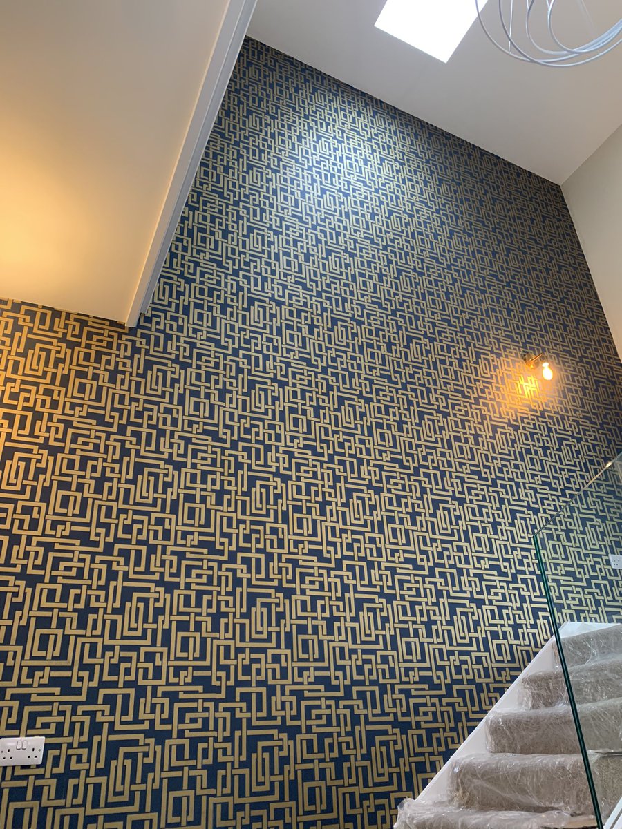 We haven’t posted for ages so here’s some #stunning #wallpaper transforming the entrance hall at one of our #newbuild #cornwall #project