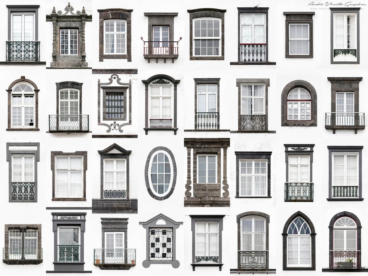 26. Windows of Ponta Delgada, Portugal