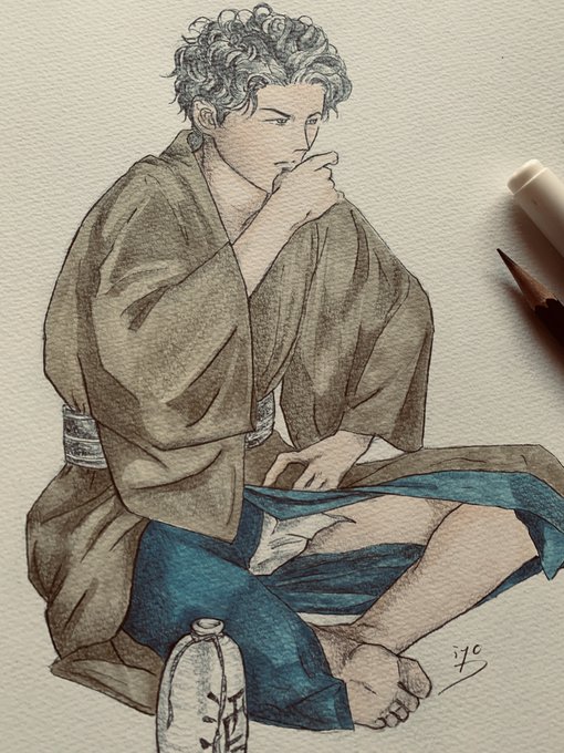 和装男子のtwitterイラスト検索結果 古い順