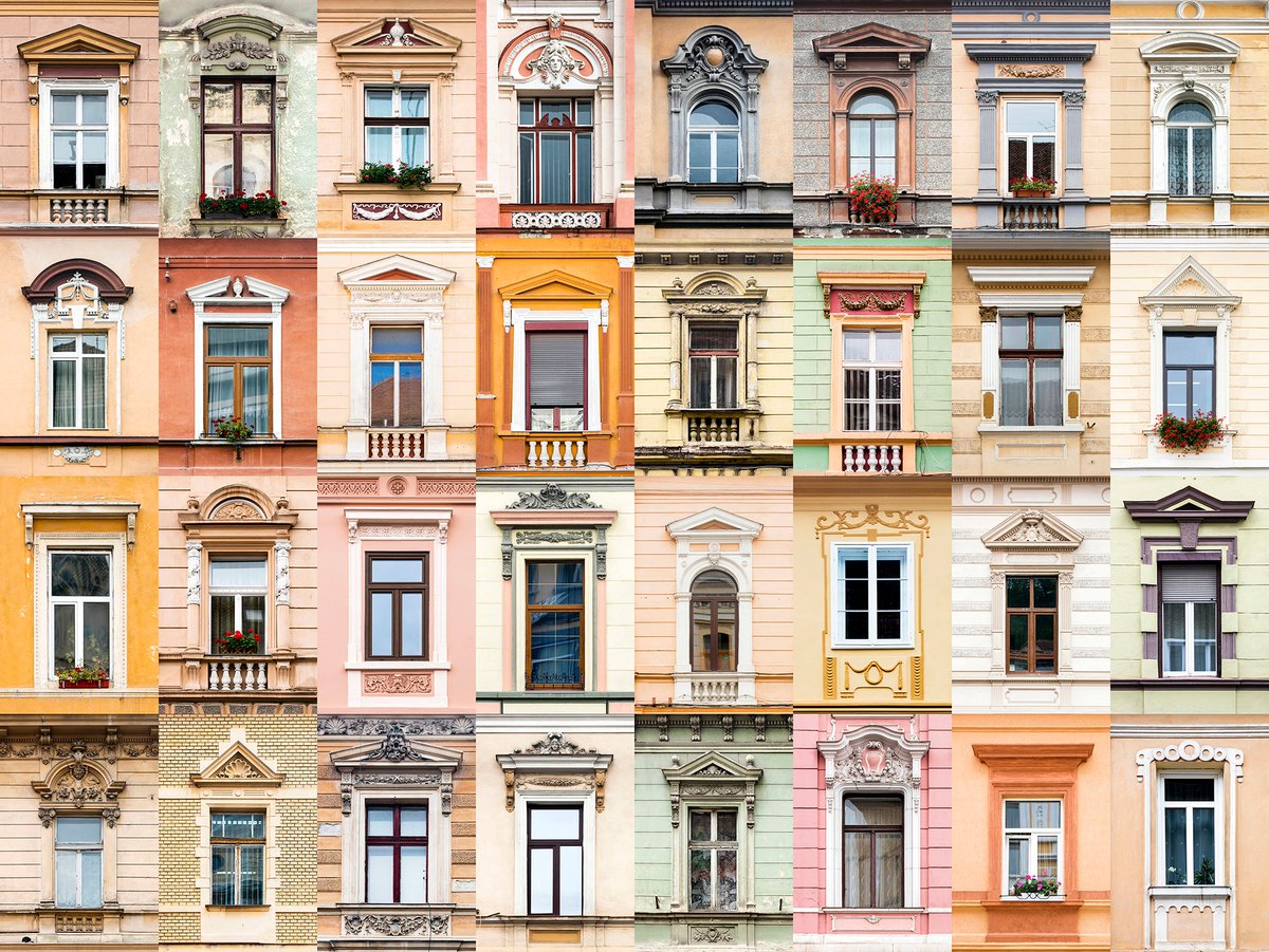 28. Windows of Brasov Romania