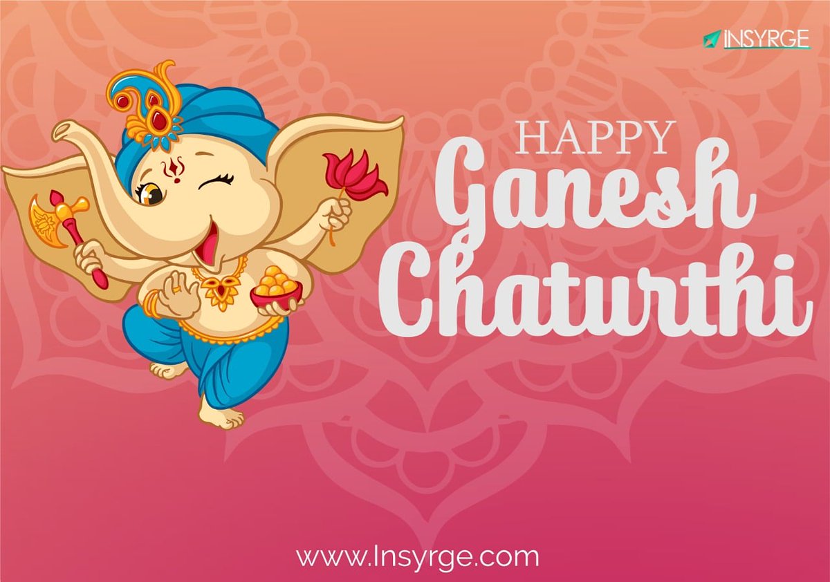 insyrge's tweet photo. May Lord Ganesha keep enlightening your lives , destroy all your worries and tensions and bless you always. Insyrge is wishing you a very Happy Ganesh Chaturthi.
#ganpatibappamorya #insyrge #betherising #HappyGaneshChaturthi #GaneshChaturthi2020 #GaneshChaturthi #Ganeshotsav2020 https://t.co/IltNZ3bxOq