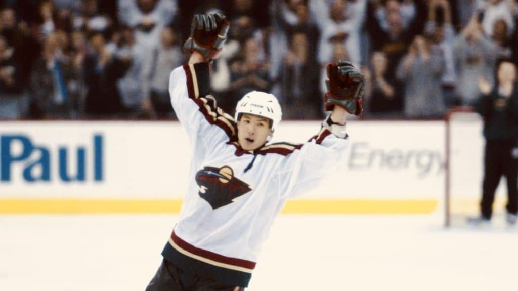 Richard Park, born in SK, grew up in Socal, drafted 50th overall by the Pens in 1994. Went on to have a pretty long hockey career, playing for numerous teams, before retiring and serving as assistant coach for the SK national team under Jim Paek. We love seeing azns flourish!!