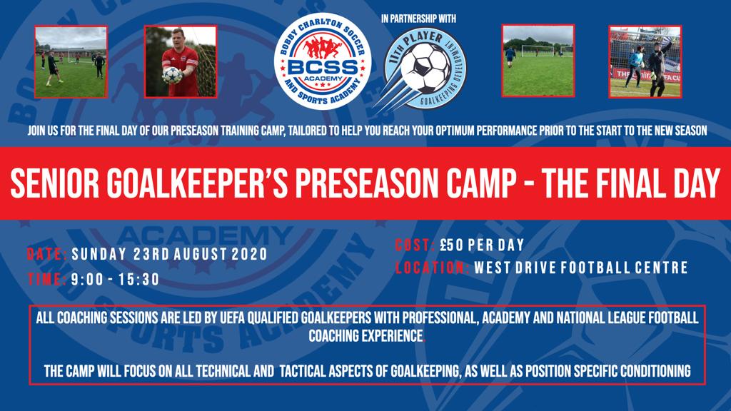 Bobbies's tweet image. Get a full days Goalkeeper training this Sunday! 9am-3pm we have a limited number of spaces left. £50 for individuals and discount available for clubs