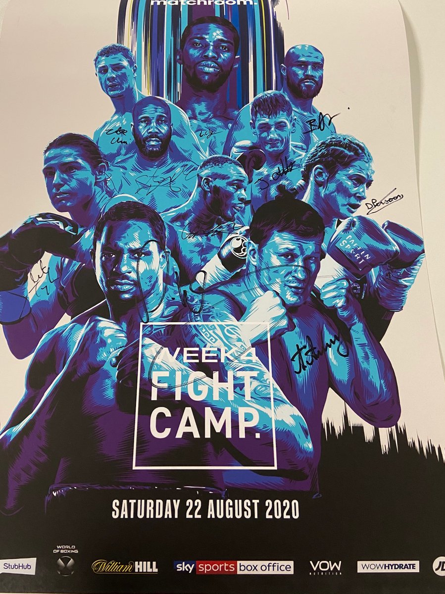 MatchroomBoxing's tweet image. 𝗪𝗜𝗡!

Simply RT to be in with a chance of landing this signed #FightCamp4 poster by the whole card 👊 

#WhytePovetkin #TaylorPersoon2 #FightCamp 

Winner picked Sunday at 1pm 🔁