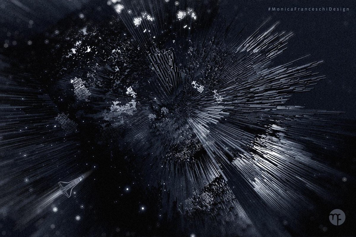 monicafrancesk's tweet photo. Dark planet from the video “The Way back" - LP Anima
#FragmentsofLightMusic
full video link > https://t.co/dvTqdD1JKZ
----
#motiongraphics #emotiongraphics #videoart #space #galaxy #artwork #lineart #blackandwhiteart #adobevideo #aftereffects #redgiant #ambientmusic #abstract https://t.co/PqkOZrOsE9